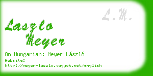 laszlo meyer business card